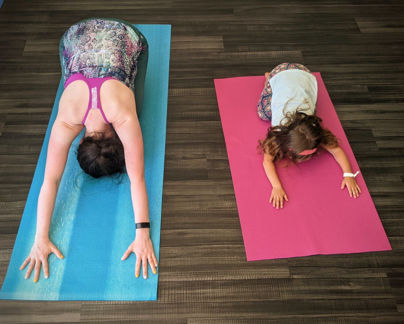 Kids doing yoga